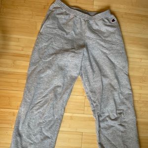 Champion Womens Grey Gray Small Pockets Sweatpants